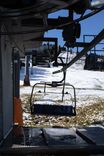 At the Lank-Lift, about a hundred meters up from the Oberlose, the chairs normally carrying skiers up to the top of the slopes will be taken down soon to be stored away over summer. More snow is not expected.