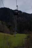 In Mellau, a village some kilometres behind the Bödele, one of the region’s biggest and most popular ski resorts meets the valley. The cabins still transporting people up to the resort in the mountain towering above the valley float above already green meadows.